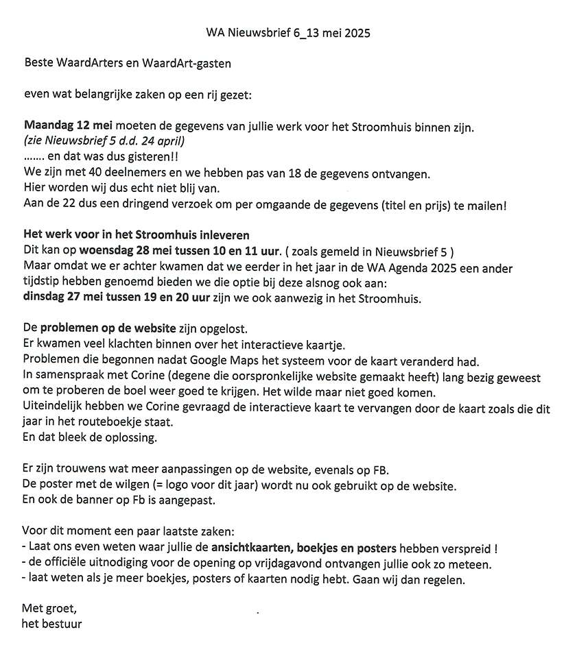 835 wa nieuwsbrief 6 13 mei 2025